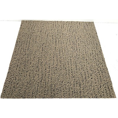 Lot of Approximately 81.23 Square Metres of Loop Pile Carpet Tiles