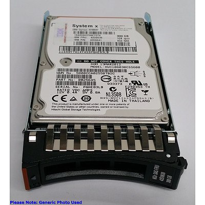 IBM (42D0637) 300GB 10Krpm 2.5" SAS Hard Drives - Lot of Three *Brand New - RRP: Over $450