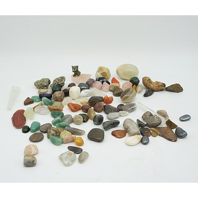 Group Polished, Cut and Uncut Gemstones
