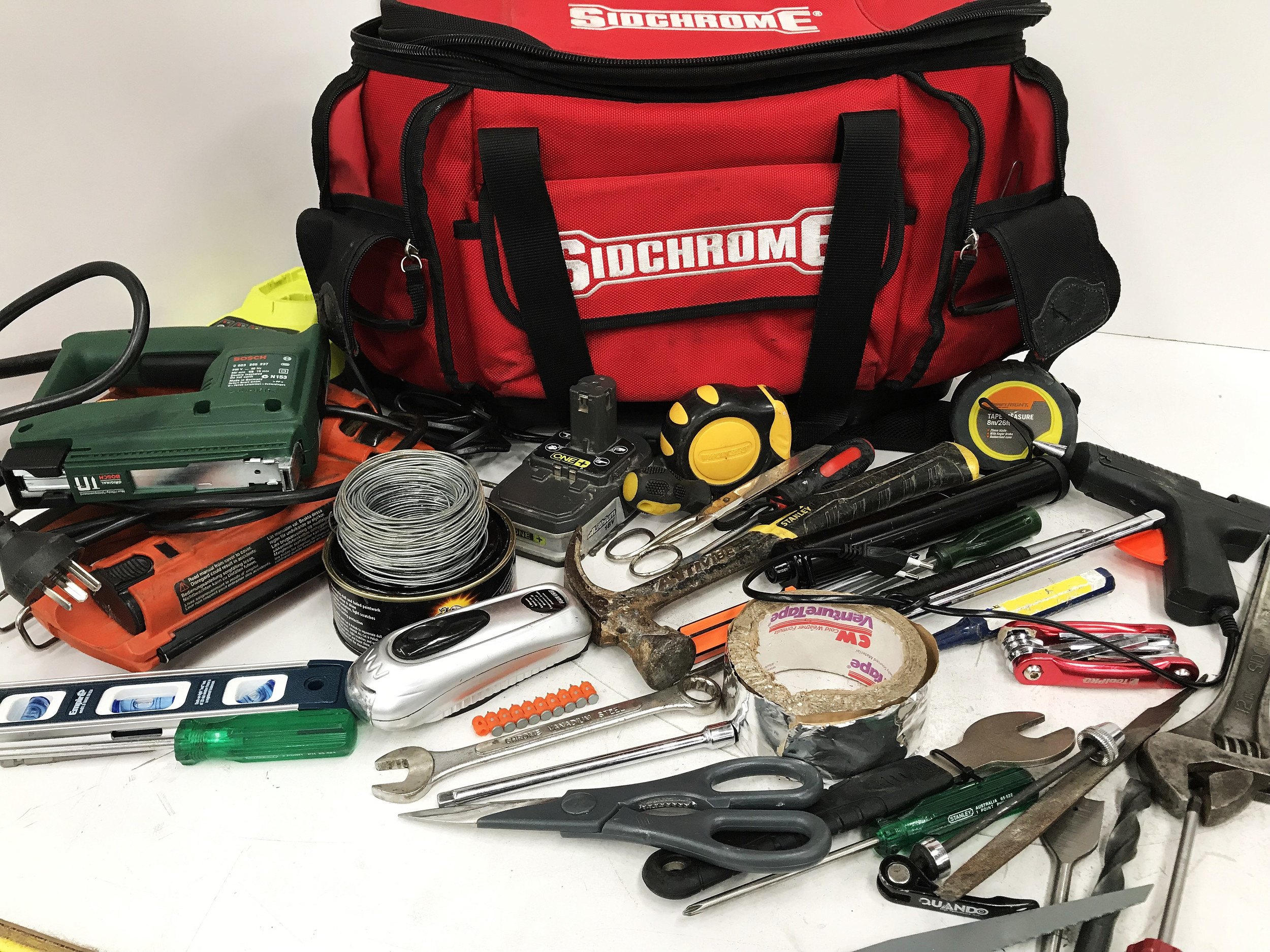 Sidchrome Tool Bag with Tools Lot 1036038 ALLBIDS