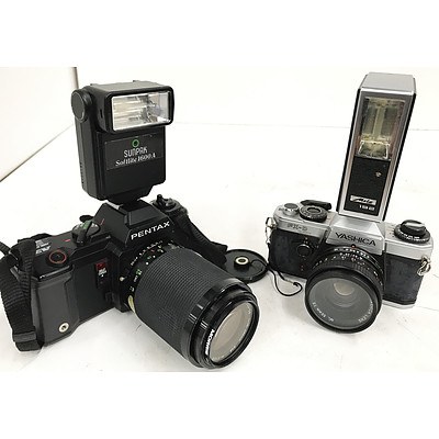 Pentax & Yashica 35mm SLR Cameras