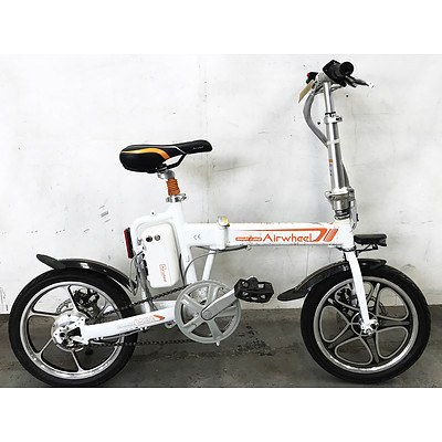 Smart E-Bike Airwheel Single Speed Electric Folding Bike