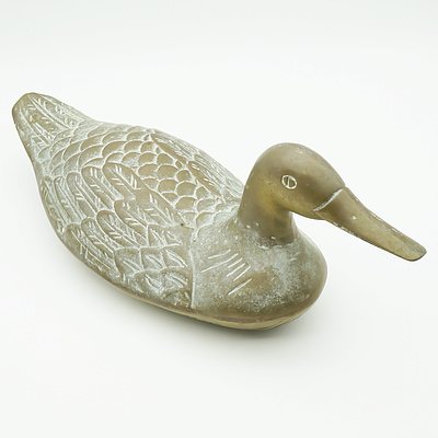 Brass Decoy Duck