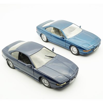 Two 1/24 BMW 850i Models, Including Welly 