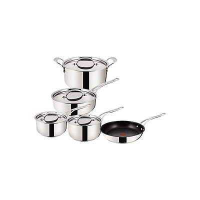 Tefal Jamie Oliver 5 Piece stainless Steel Cookset - RRP $899 - Brand New