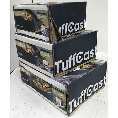 TuffCast Cast Iron 3 Pot Set - RRP $625 - Brand New