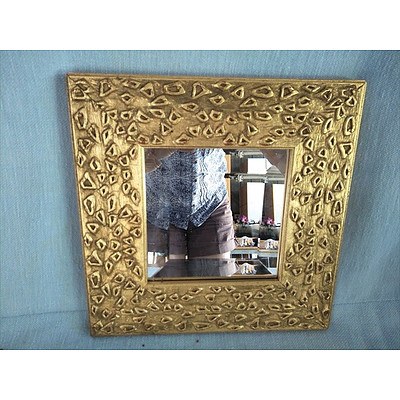 3 x mirrors in golden frames