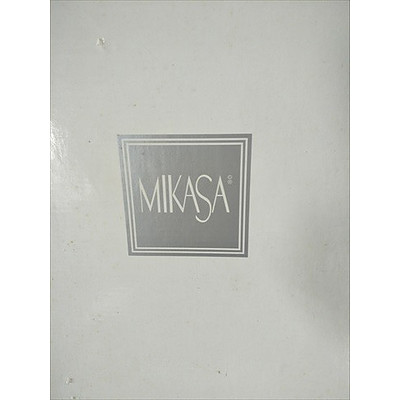 Mikasa Hibiscus Frost 17.5 centrepiece glass platter (New in box)
