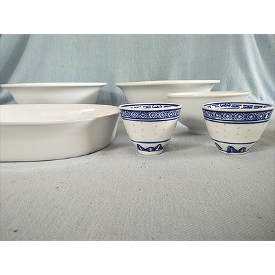 Assorted ceramic tableware