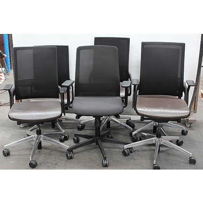 Gaslift Office Task Chairs - Lot of Seven