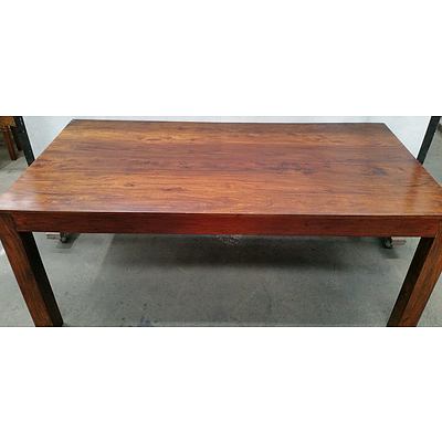 Stained Pine Dining Table