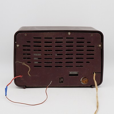 Bakelite Cased Philips Model 165A Valve Radio