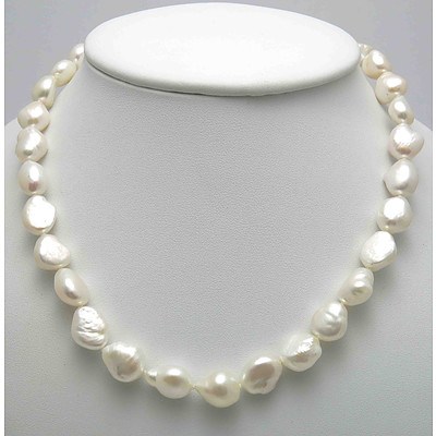 Large Cultured Pearl Necklace