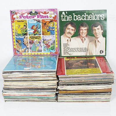 Group Lot of Vinyl Records Including Nursery Rhymes, Jim Reeves, The Bachelors and More