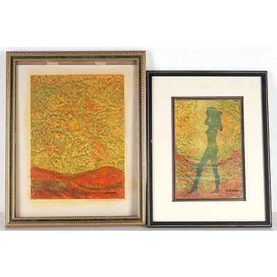 Joe Danua (Belgium Australia 1935-) Five Original Paintings