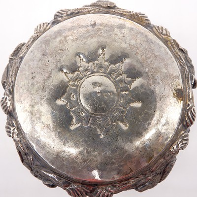 South East Asian Repousse Decorated Silver Bowl