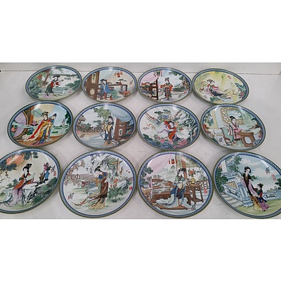 Imperial Jingdezhen Porcelain Plates - Lot of 12