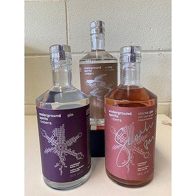 3 Bottles of Underground Spirits signed by Three Liberal Prime Ministers