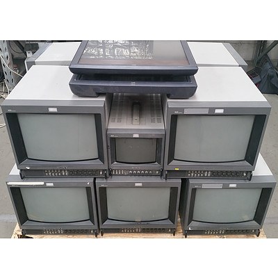 Bulk Lot of Assorted Sony Video & ELO Monitors