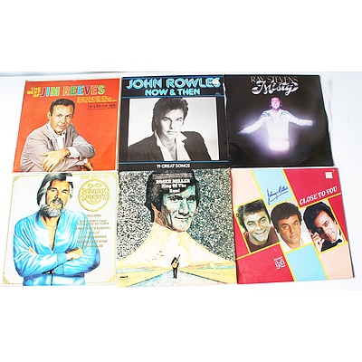 Lot of Approx 150 Vinyl Records Including Johnny Mathis, Roger Miller, Kenny Rogers, and more