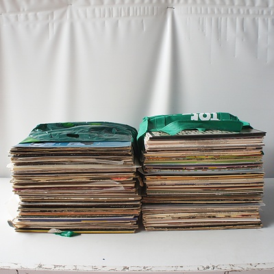Lot of Approx 160 Vinyl Records Including Donna Summer, Sky, Status Quo, Billy Joel, and more