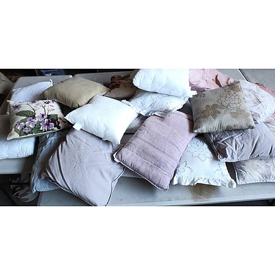 Bulk Lot of Assorted Pillows