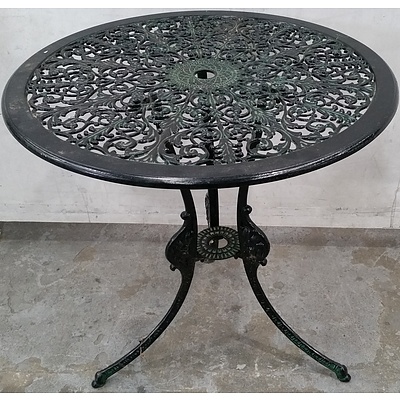 Ornate Metal Occasional Table