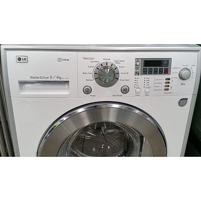 LG Direct Drive Inverter Combination Front Loader 8kg Washing Machine/4kg Dryer
