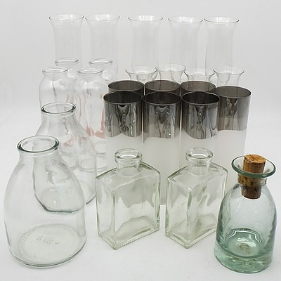 Mixed Lot of Glass Cups and Vases