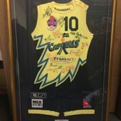 Canberra Capitals Jersey - Signed and Framed