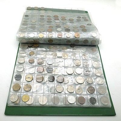 Coin Album With Various Australian and International Coins