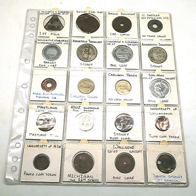 Twenty Tokens Including Aussie Expo 1988, Amoco, University of Wollongong, and More