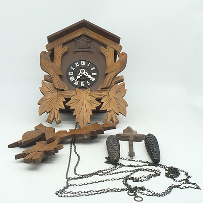West German Black Forest Cuckoo Clock