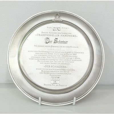 SKS Tin German Plate