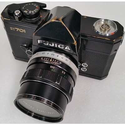 Fujica ST701 35mm Camera With 55mm Fixed Lens