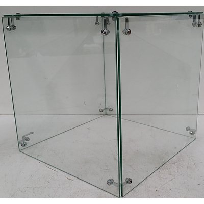 Display Plinth Glass Cases - Lot of Four