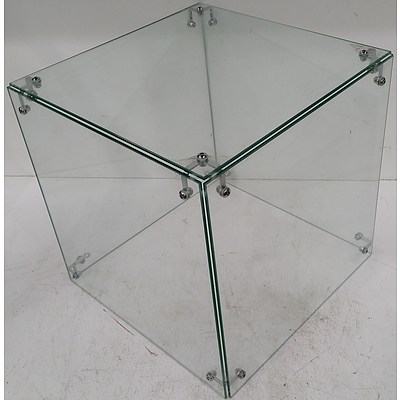 Display Plinth Glass Cases - Lot of Four