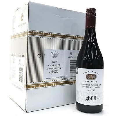 Case of 6x 750ml Bottles 2018 Grant Burge GB88 Cabernet Sauvignon - RRP $70.00