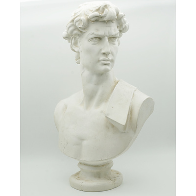 Cast Composite Bust of David
