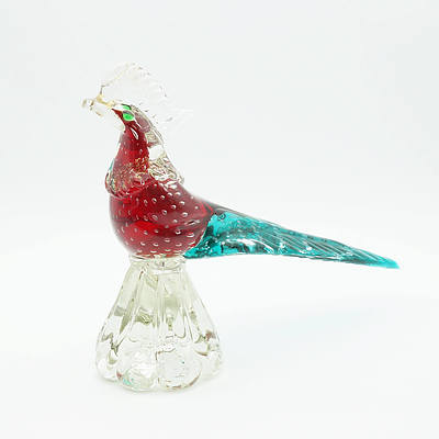 Art Glass Peacock