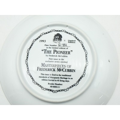 Six Limited Edition Macquarie Heritage Frederick McCubbin Plates