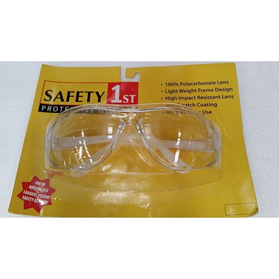 Safety 1st Clear Lens Safety Glasses - Lot of 10 - New