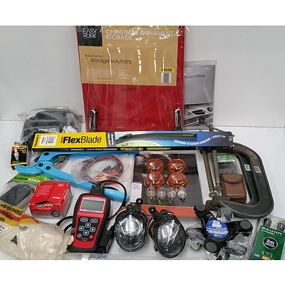 Selection of Various Automotive Spare Part, Tools and Hardware