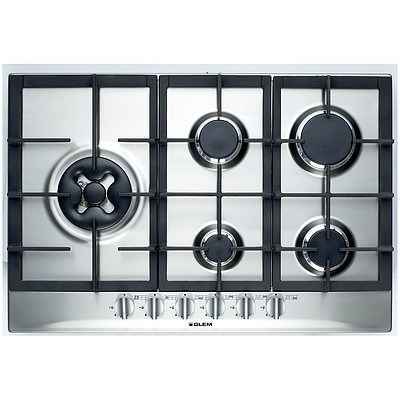 Glem C95GWI 90cm Stainless Steel Gas Cooktop - RRP $1,549 - Brand New