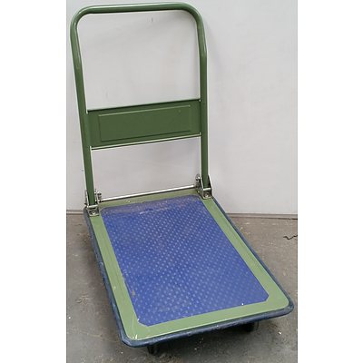 Workshop Trolley With Fold Down Handle