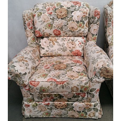 Moran Wingback Armchairs - Lot of Two