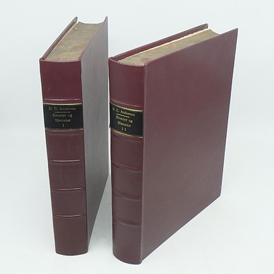 Two Volumes of H. C. Andersen. Eventyr Og Hostorier. Gyldendals forlagstrykkeri, Copenhagen, Denmark 1930