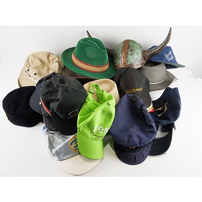 Large Group of Hats, Helmets and More