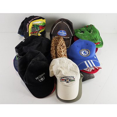 Large Group of Hats, Helmets and More