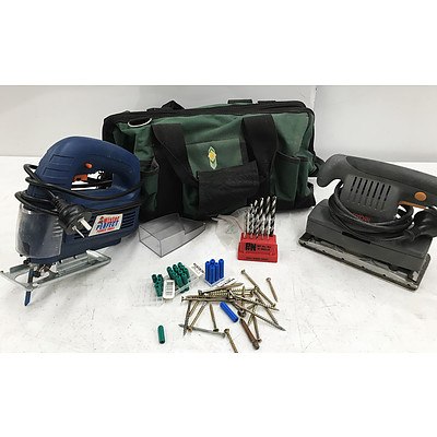 DynaLink Tool Bag with Power Tools & Hardware
